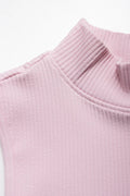 Turtle Neck Sleeveless Dress Sweet Lilac (1)