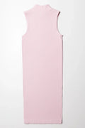 Turtle Neck Sleeveless Dress Sweet Lilac (2)