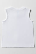 Sleeveless T-Shirt White (3)