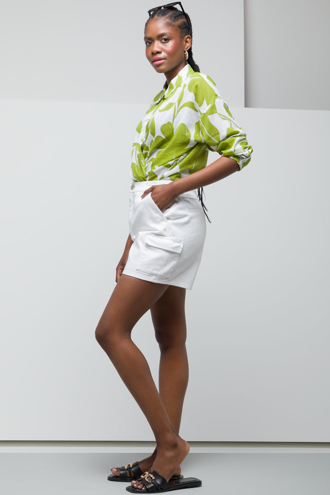 Utility Denim Short Ecru Shorts Skirts Ackermans – Shorts