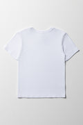 Boys Short Sleeve T-Shirt White (3)