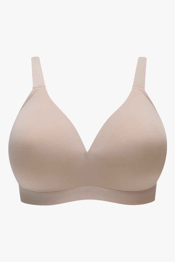 Plus Size 2 Pack Padded Wire Free Bras Navy & Natural (2)