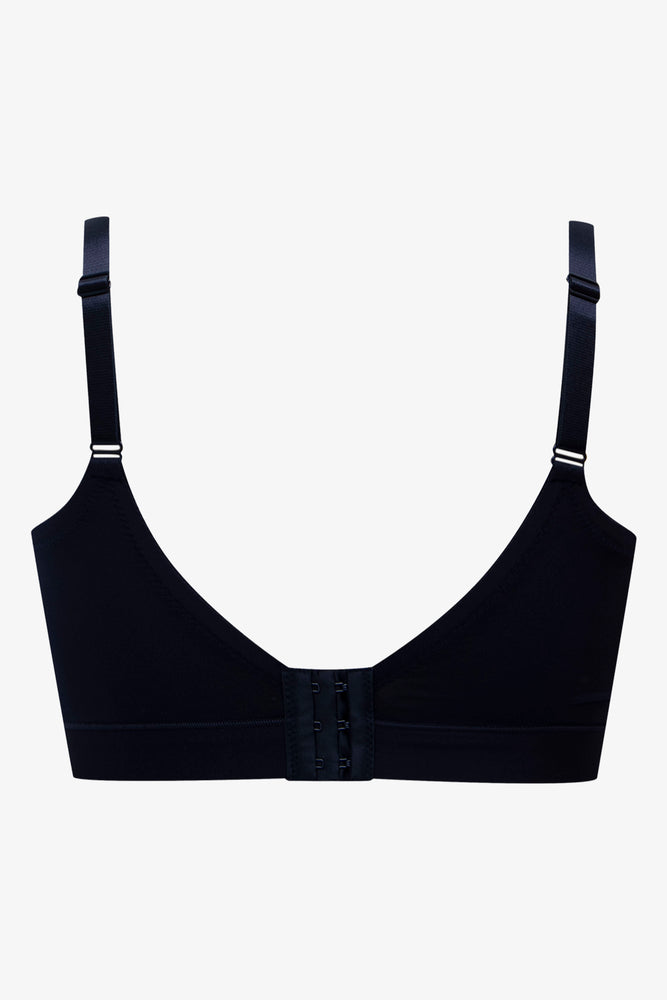 Plus Size 2 Pack Padded Wire Free Bras Navy & Natural (3)