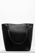 Black Diagonal Zippers Tote Bag (2)