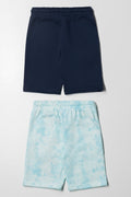 2 Pack Single Character Knit Shorts - Cotton (2)