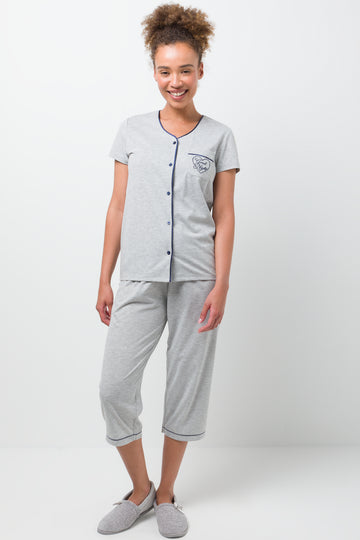 Spot Pyjamas Grey