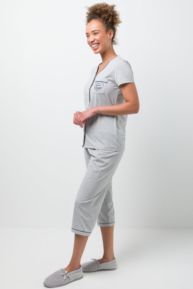 Spot Pyjamas Grey (1)