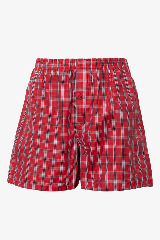 3 Pack Woven Boxer Red (3)