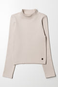 High Neck Seamless Top Natural