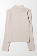 High Neck Seamless Top Natural (2)