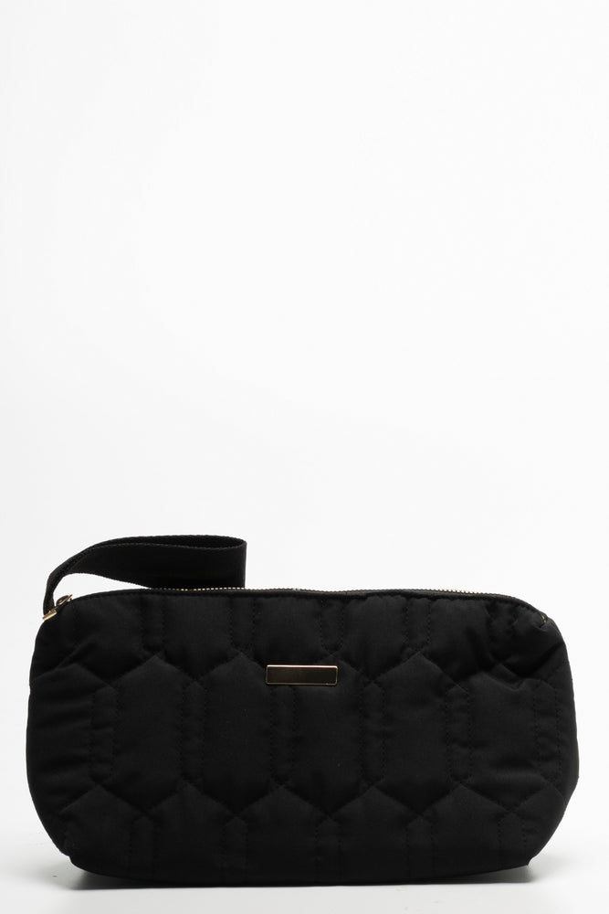 Travel Bag With Cosmetics Bag Set Black (3)