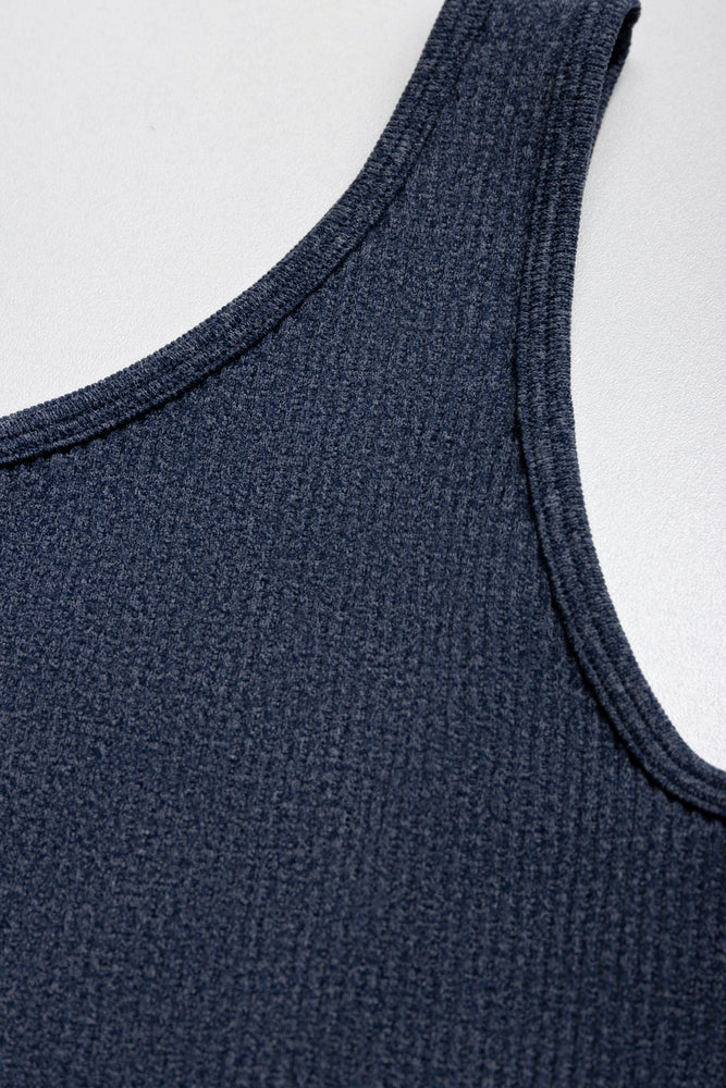 Seamless One Shoulder Dress Navy