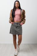 Denim Skirt Black