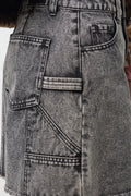 Denim Skirt Black (4)