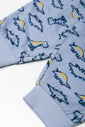 2 Pack Dino Pyjama Set Blue (2)