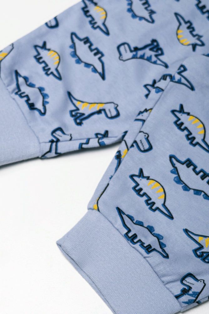 2 Pack Dino Pyjama Set Blue (2)
