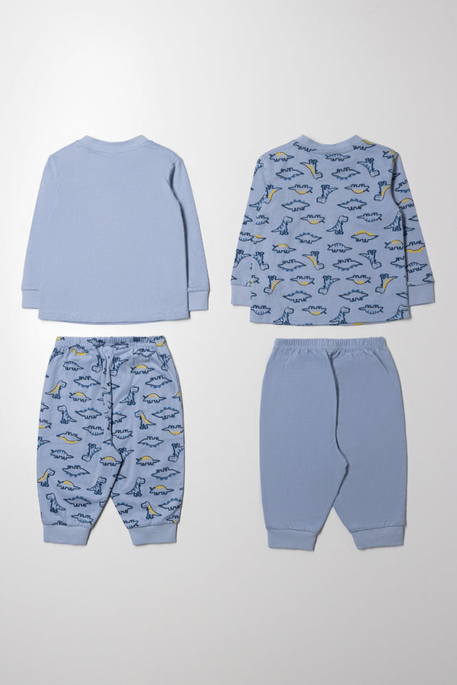 2 Pack Dino Pyjama Set Blue (5)