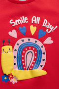Relaxed Fit Tee- Bright Red (1)