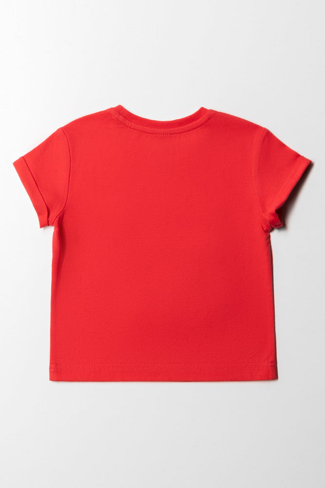 Relaxed Fit Tee- Bright Red (2)