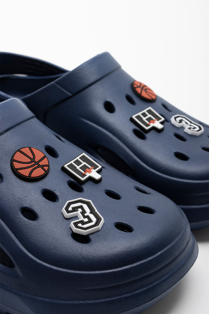 Charm Clog Navy (2)