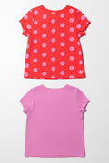 2 Pack Spot T-Shirts Red & Lilac (3)