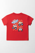 Monster Trucks Printed T-Shirt Red (2)