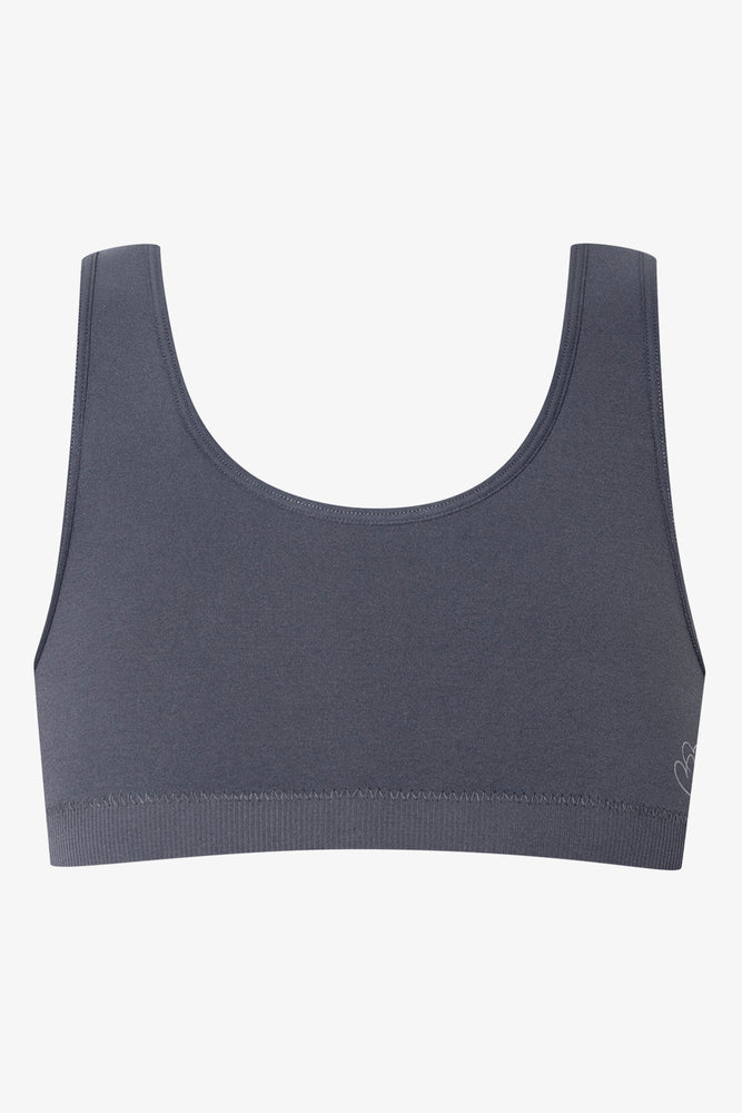 2 Pack Seam-free Racerback Bras Pink And Dark Grey (2)