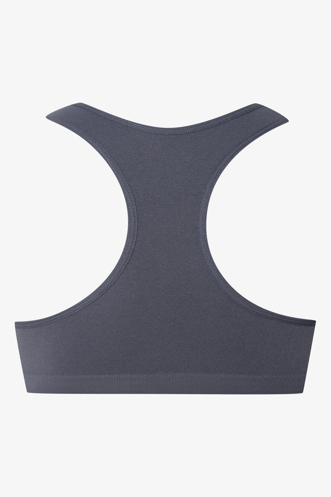 2 Pack Seam-free Racerback Bras Pink And Dark Grey (3)