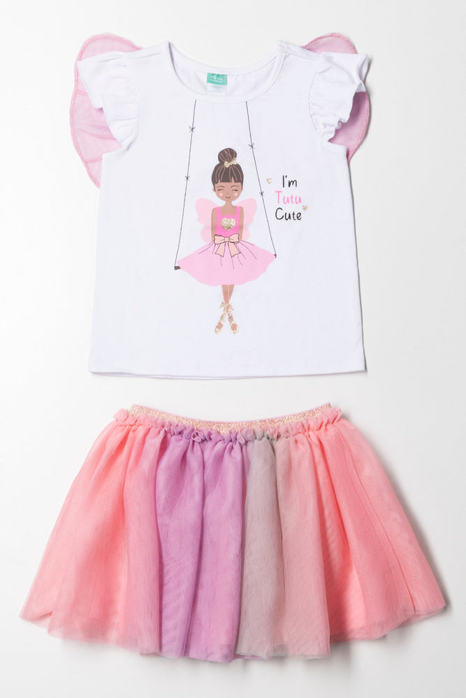Tutu Skirt Set Pink