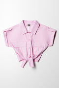 Resort Shirt Pocket Detail Pink