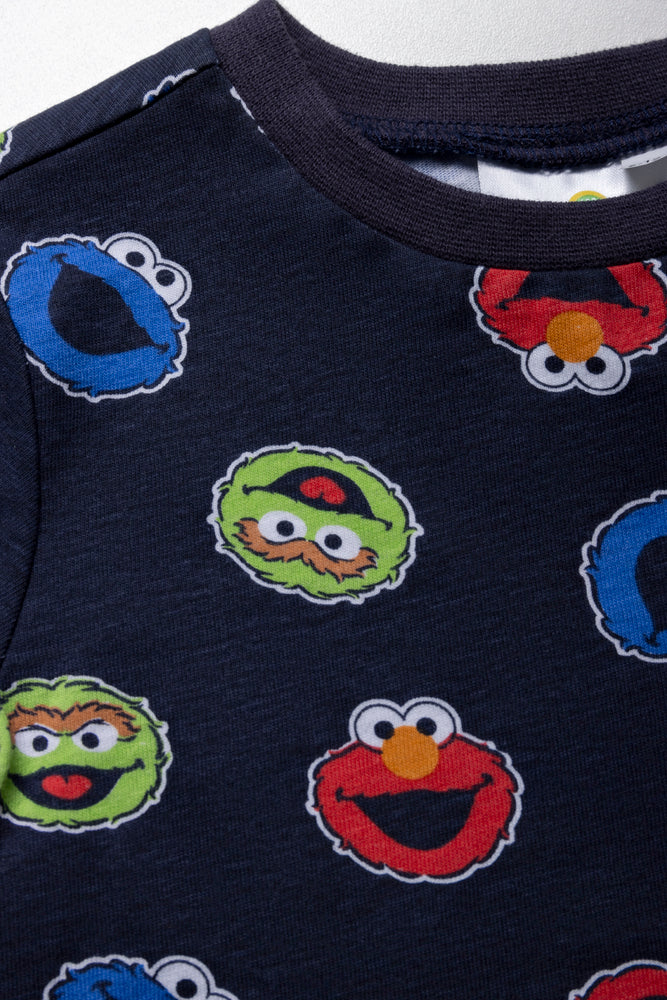 Sesame Street 2Pack T Shirt Navy Grey Ackermans