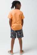 Crew Neck T-Shirt Orange (2)