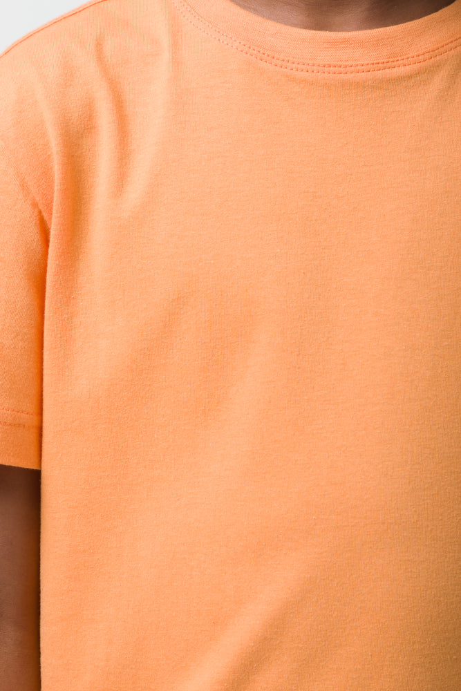 Crew Neck T-Shirt Orange (3)