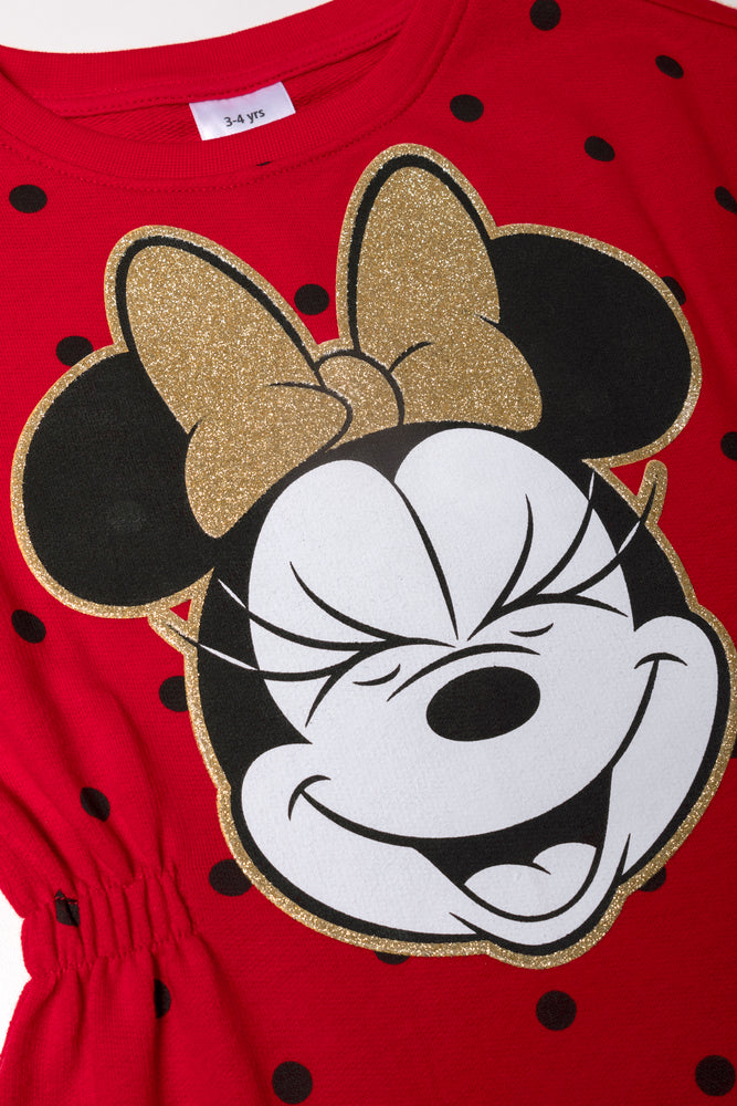 Red dress minnie mouse top