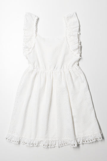 Anglaise Dress White
