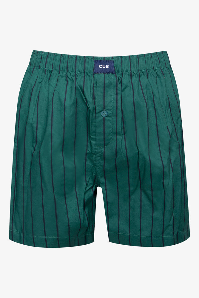 3 Pack Woven Boxers Green & Navy (3)