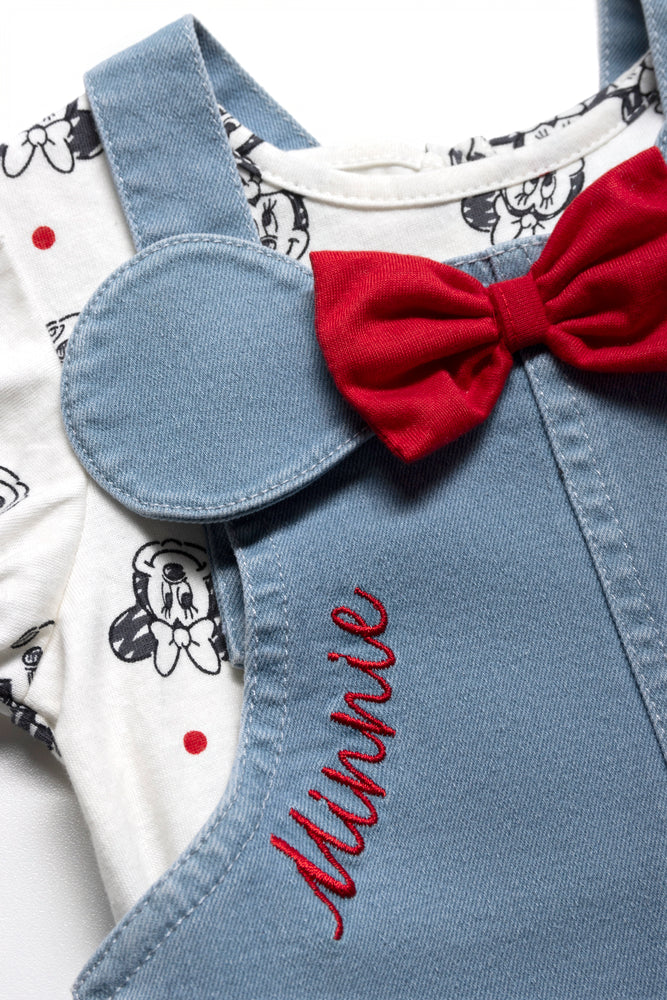 Minnie Mouse Pinafore Set Blue Ackermans