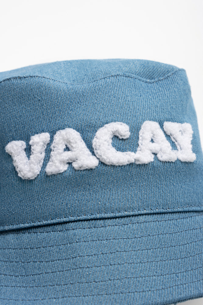 Vacay Bucket Hat And Sunglasses Set Blue (1)
