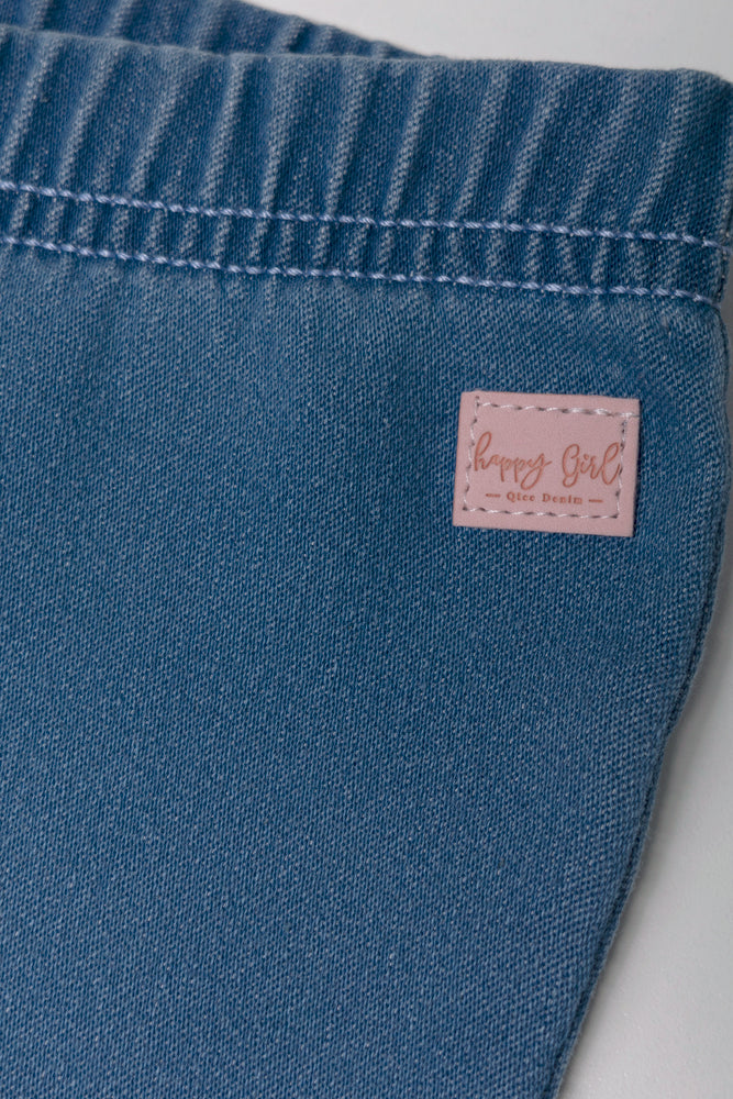 Denim Flare Legging Blue (1)