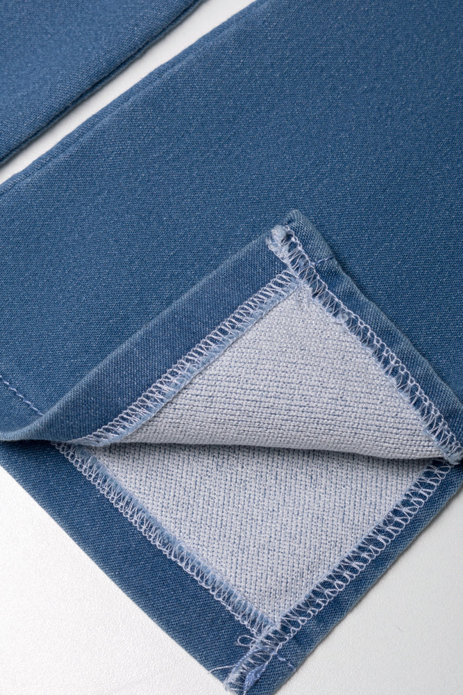 Denim Flare Legging Blue (2)