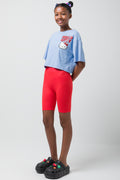 Crop Boxy T-Shirt Hello Kitty Blue (1)