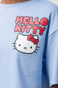 Crop Boxy T-Shirt Hello Kitty Blue (3)