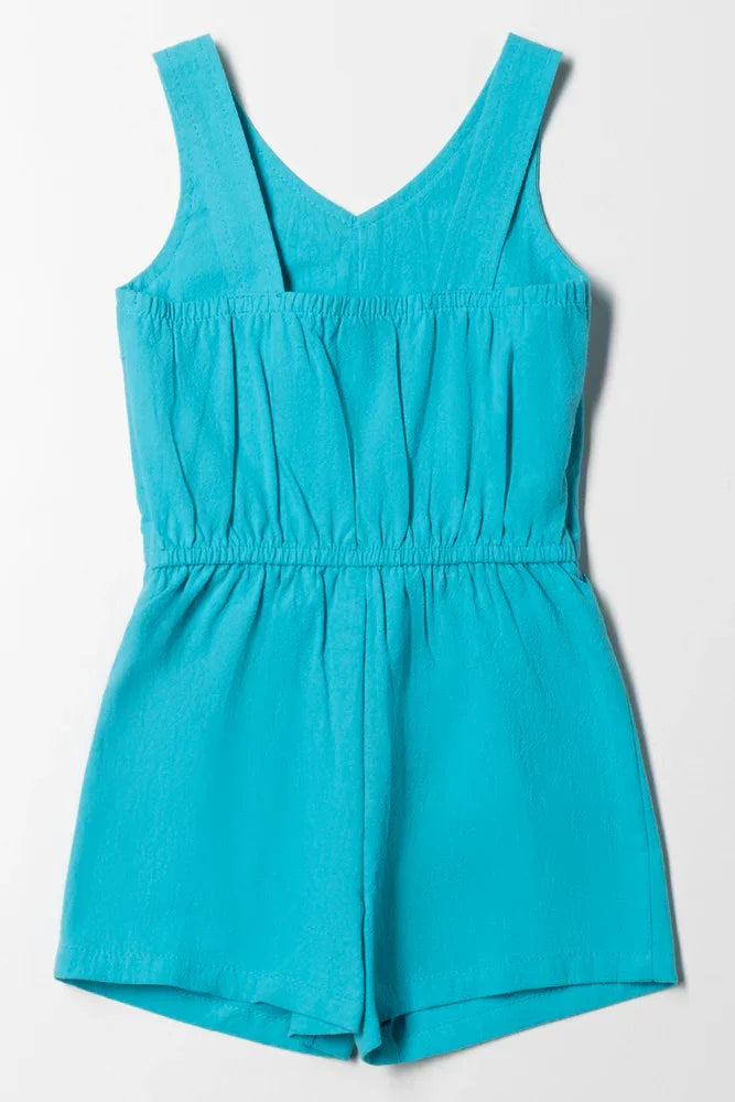 Short Jumpsuit Blue Dresses Jumpsuits Ackermans