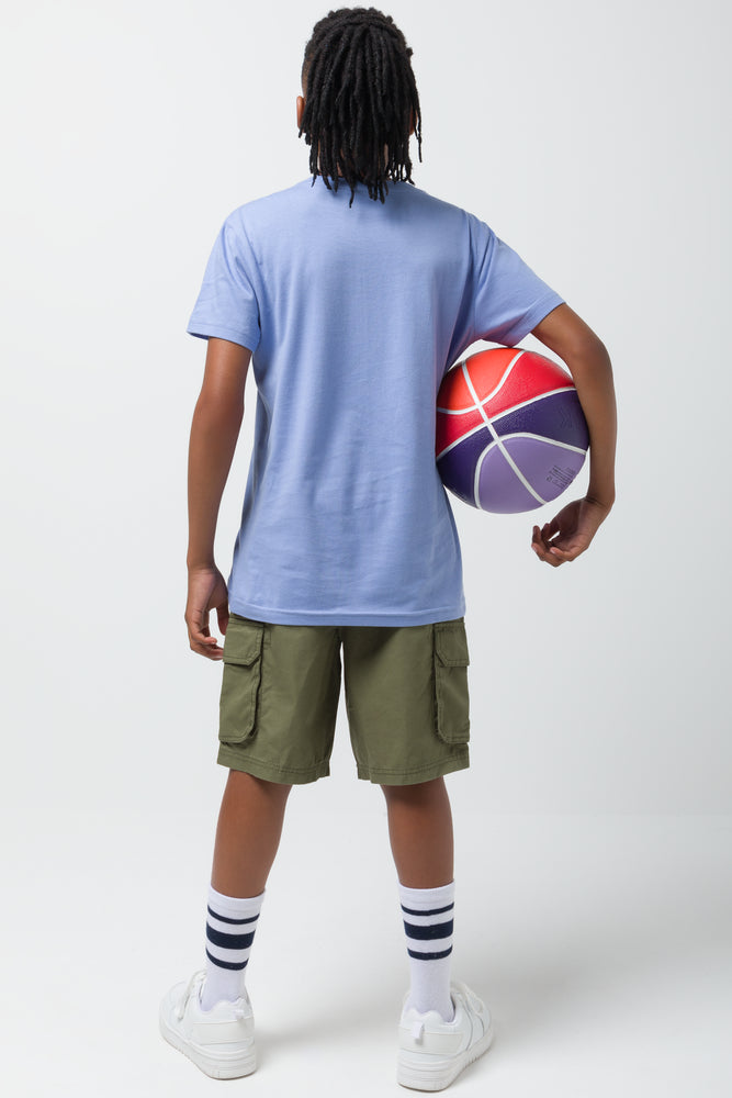 Printed T-Shirt Purple (2)