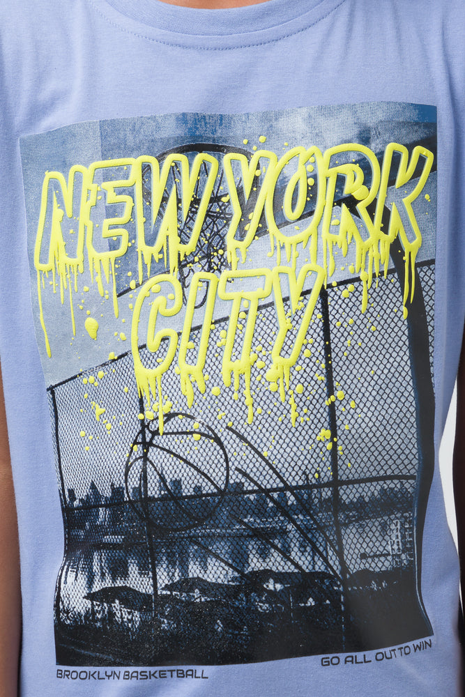 Printed T-Shirt Purple (3)