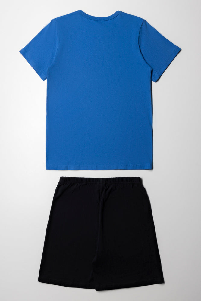 Spider-Man Short Sleeve Pj Set Blue (3)