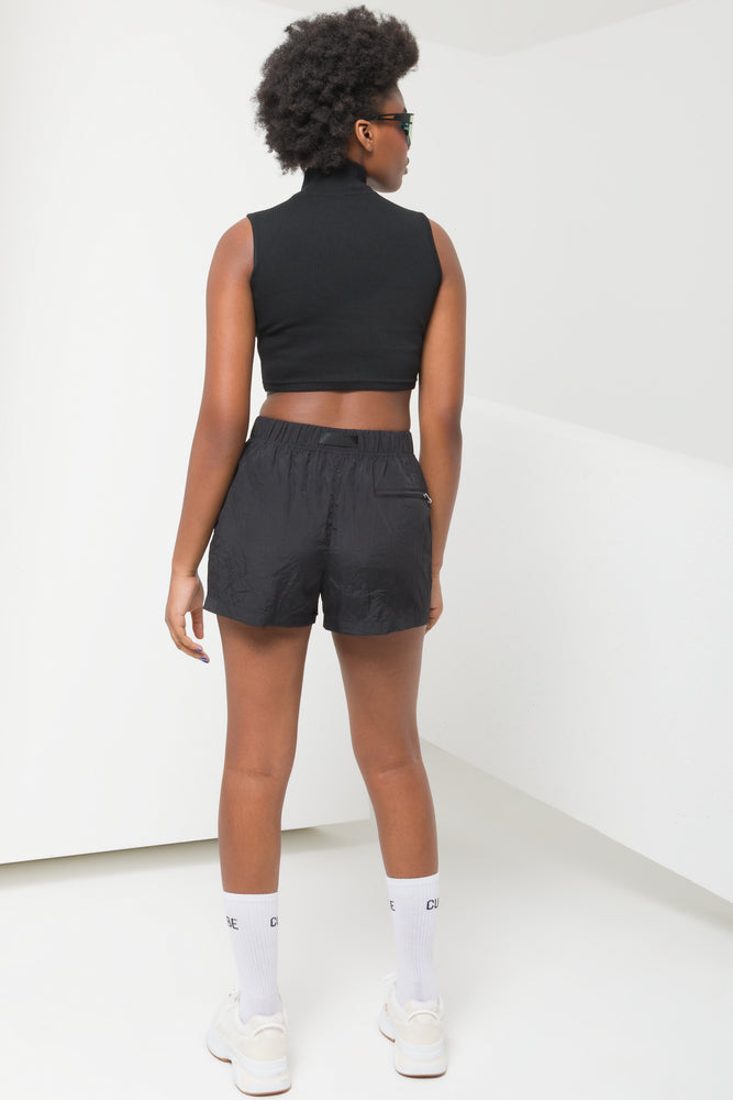 Utility Canvas Strap shorts Black (3)