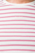 Stripe Cropped Top Mid Pink (3)