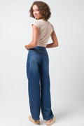T-shirt with Suede Rouching Beige (2)