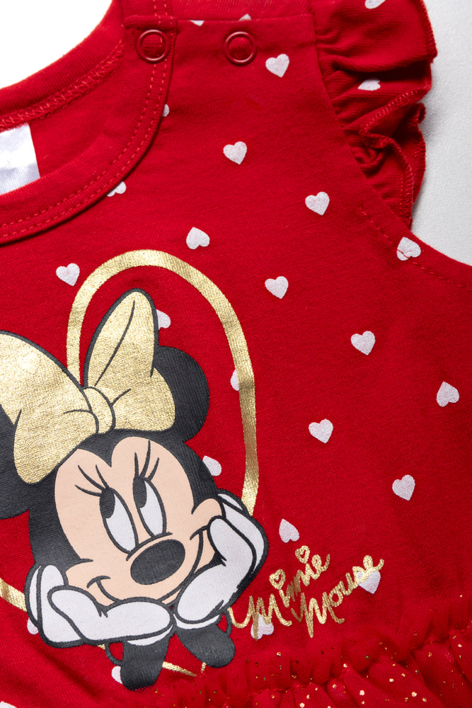 Minnie Mouse Tutu Romper Set With Headband Red Ackermans
